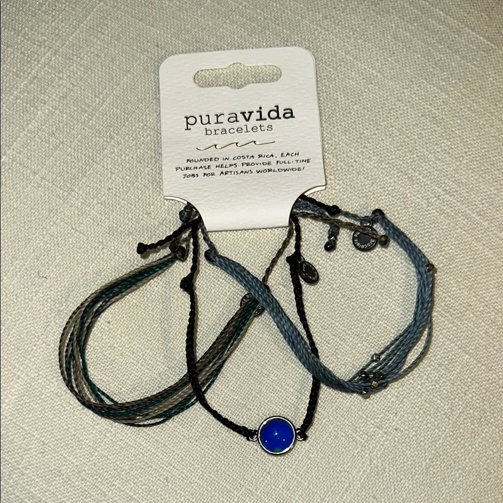 NWT Pura Vida 3 Pack Bracelets